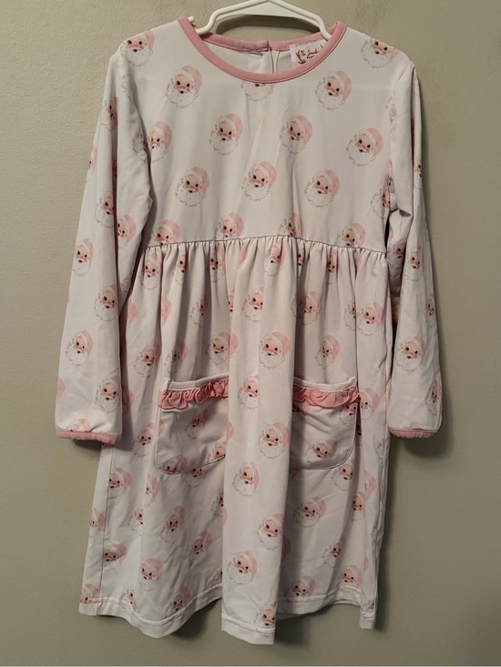 The Smocking Place Other - The Smocking Place Pink and White Santa Dress